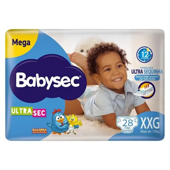 FRALDA BABYSEC ULTRASEC MEGA XXG 28UN