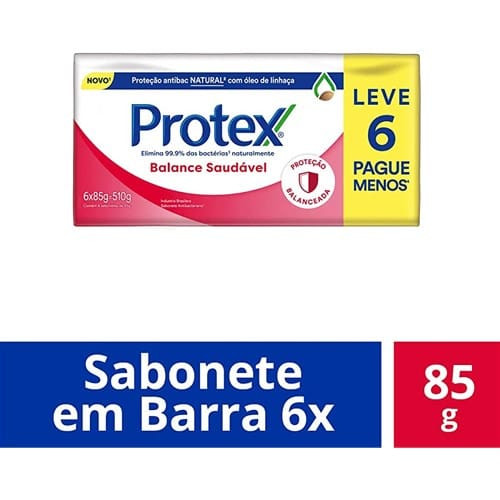 Sabonete em Barra Balance Saudável Protex 85g com 6un