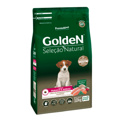 Golden Seleção Natural Filhotes Porte Peq 3kg