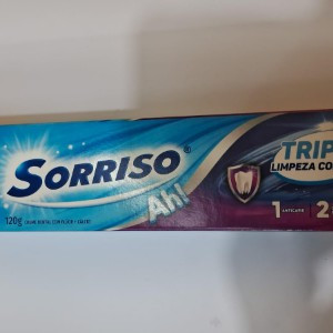 PASTA DE DENTE SORRISO TRIPLA LIMPEZA 120G