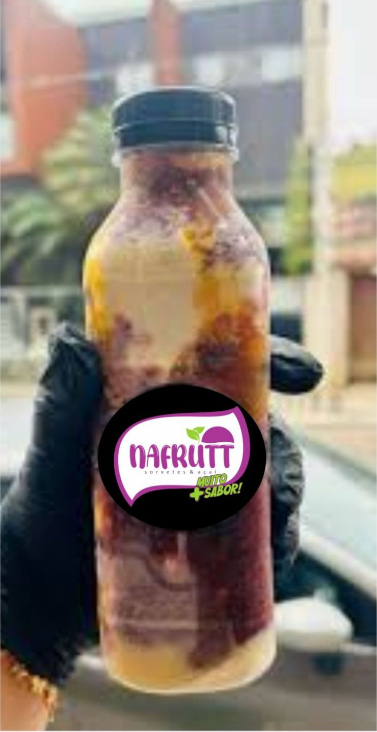AÇAÍ COM MORANGO E LARANJA 500ML 