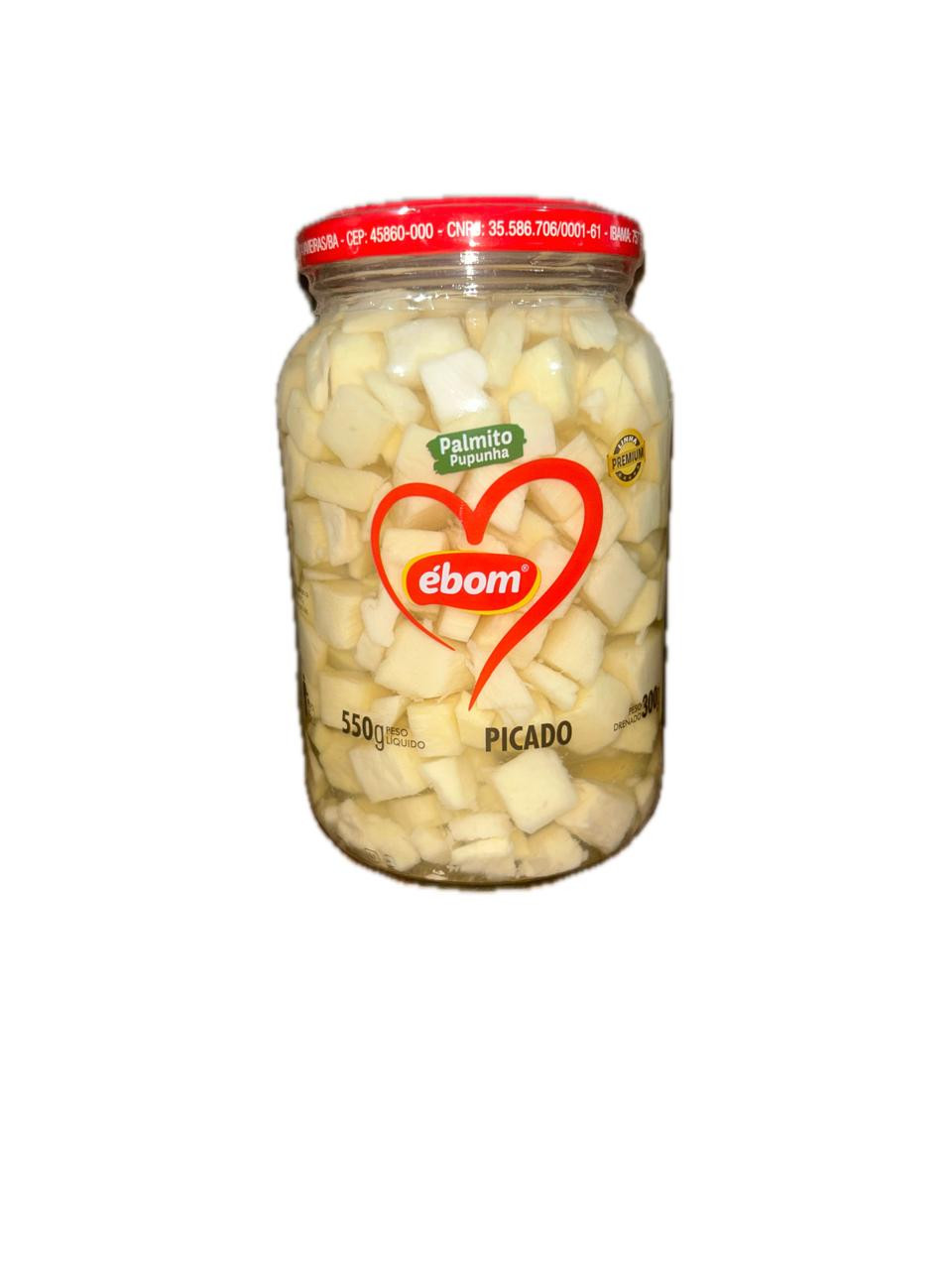 PALMITO PUPUNHA PICADO EBOM 300G