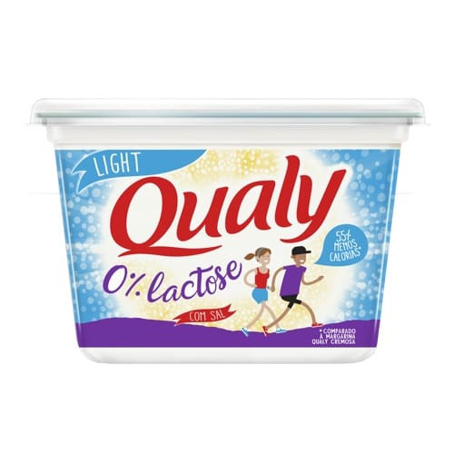 Margarina com Sal Light Zero Lactose Qualy 500g