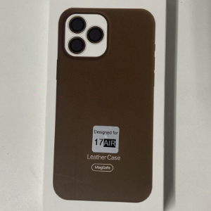 CAPA INDUCAO MARROM IPHONE 17 AIR LEATHER CASE