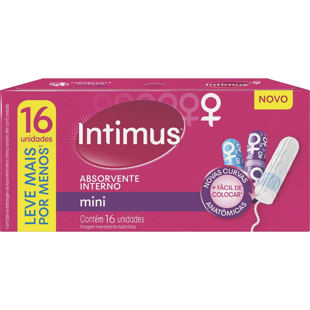 ABSORVENTE INTERNO INTIMUS "MINI" C/16UN¬
