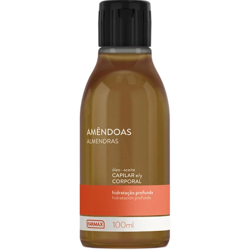 OLEO CAPILAR E CORPORAL FARMAX AMENDOAS 100ML