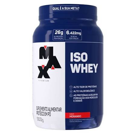 Whey Iso Max T Morango Pt 900g