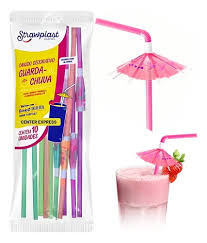 CANUDO GUARDA-CHUVA STRAW C/10