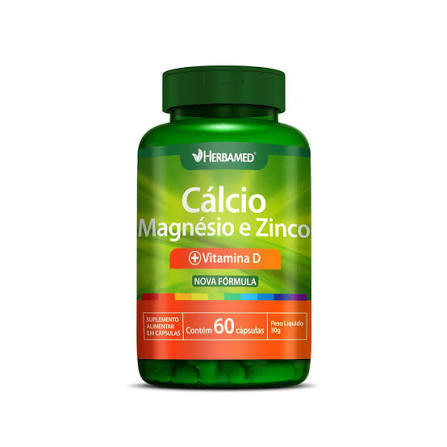 Calcio Magn Zinco E Vit D3 Herbamed Pt 60cap