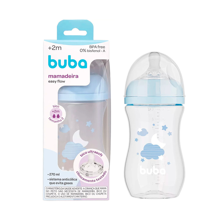 Mamadeira Buba 270 ml - Azul