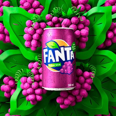 Fanta uva lata 350ml