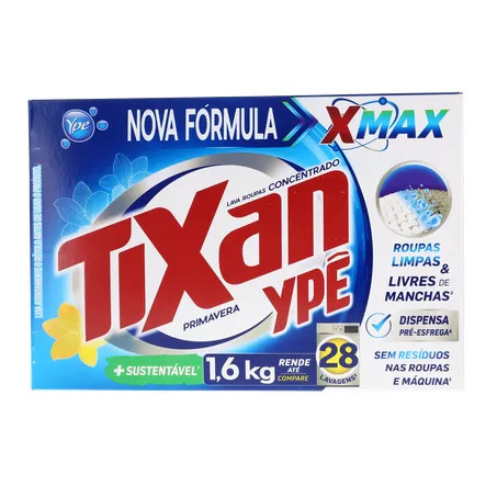 Sabão em pó Tixan ype 1,600kg primavera 