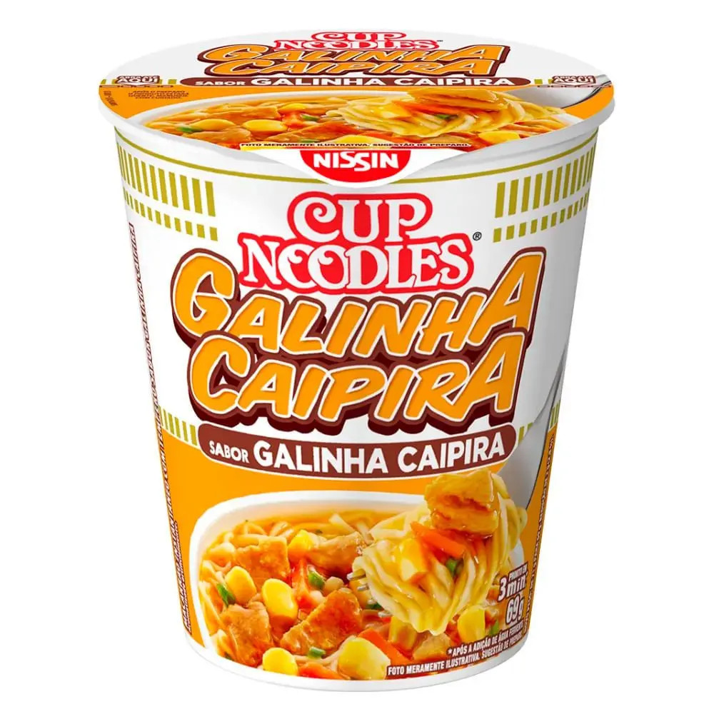 macarrão instantaneo cup noodles galinha caipira 