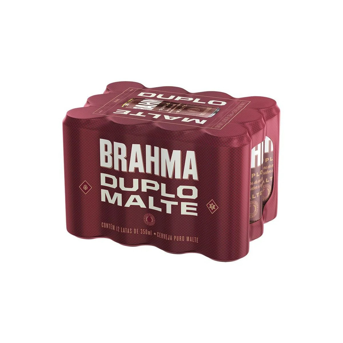 CERVEJA BRAMA DUPLO MALTE C/12 UNIDADES 350ML