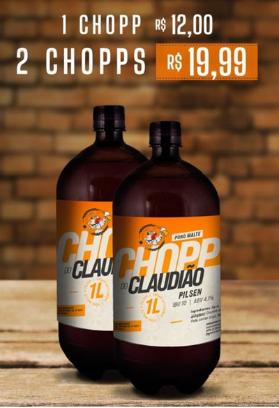 2 Chopps claudião 