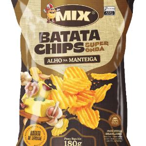 CHIPS MIX ALHO NA MANTEIGA 180G