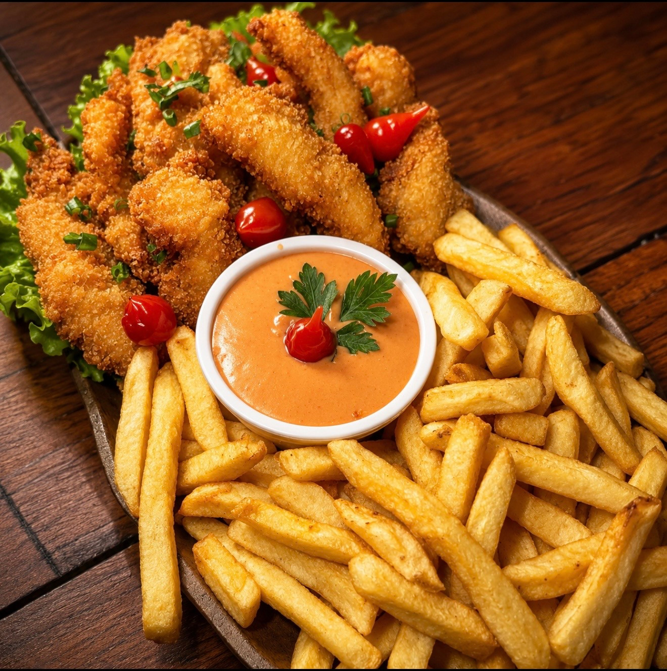 TILÁPIA P C/FRITAS