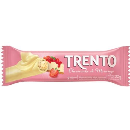 Chocolate Sabor Cheesecake de Morango Trento 32g