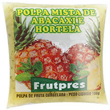 POLPA DE ABACAXI C/ HORTELÃ FRUTPRESS 100GR SUCO