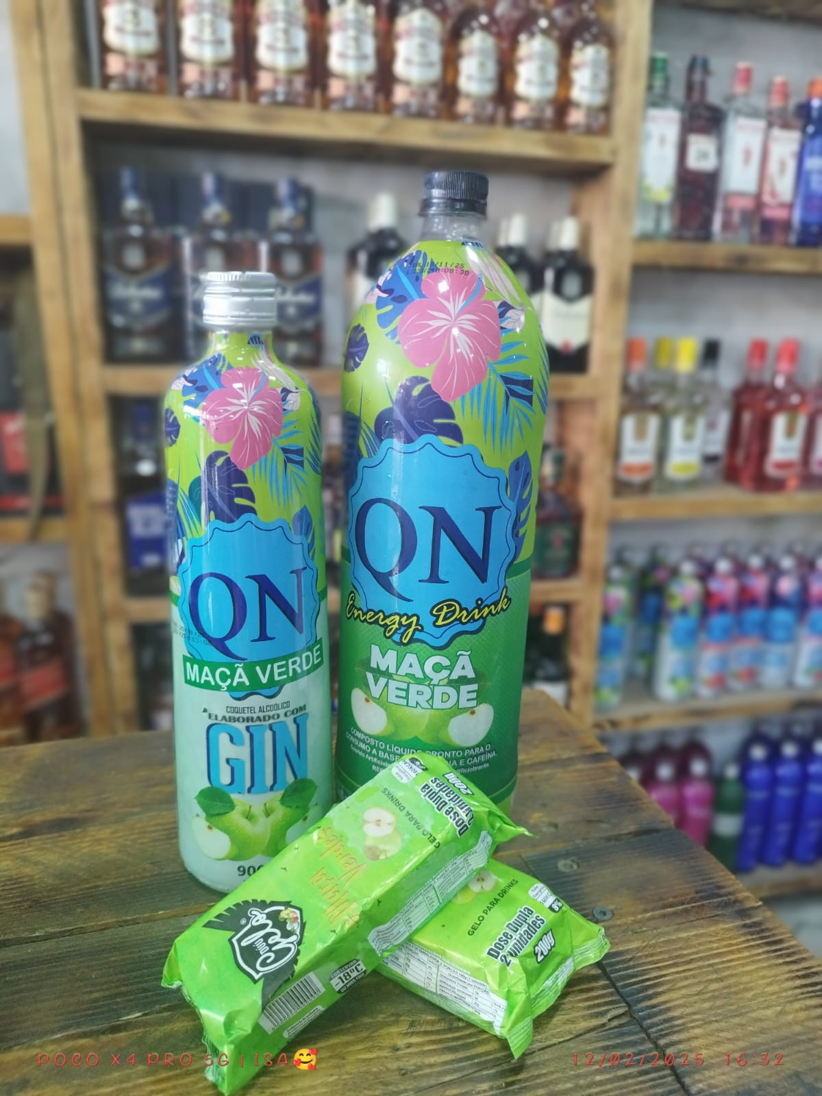 COMBO DE GIN QN SABOR MAÇÃ VERDE
