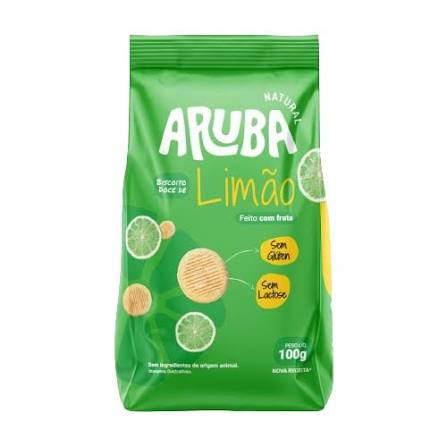 Biscoito Aruba S/Lactose Zr Glut Limao 100g