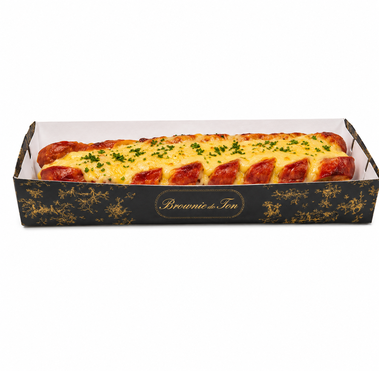 SALSICHAO 10 COM MOLHO DE QUEIJO