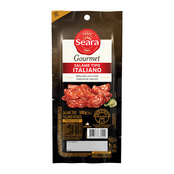 FRIO SALAME SEARA TIPO ITALIANO FATIADO 100GR