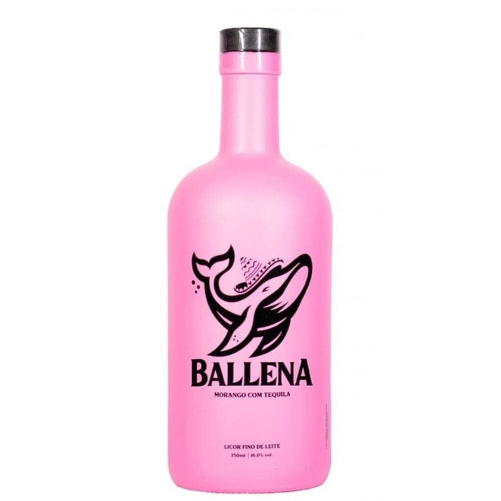 BEBIDA LICOR BALLENA CREME MORANGO C/TEQUILA 750 ML