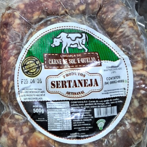 LINGUICA CARNE DE SOL COM QUEIJO 500G