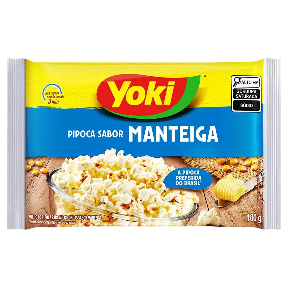 Pipoca Micro Yoki Mant 100g