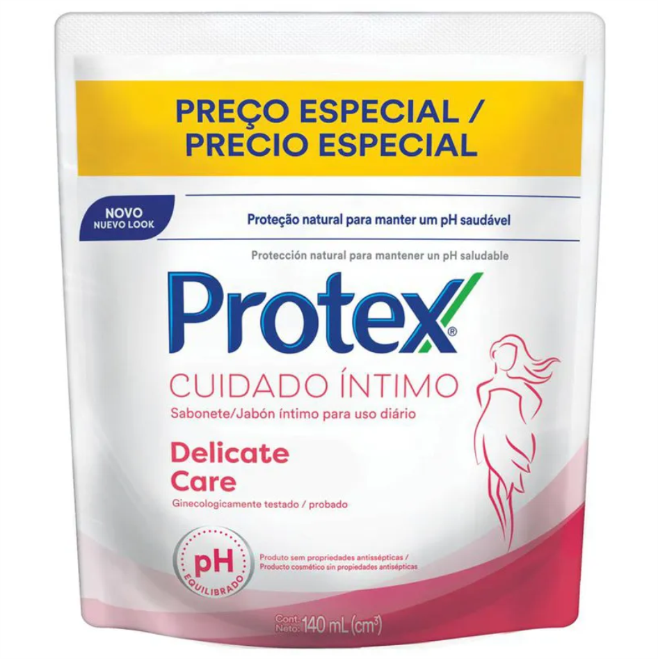 SABONETE INTIMO PROTEX DELICATE CARE REFIL SC140ML