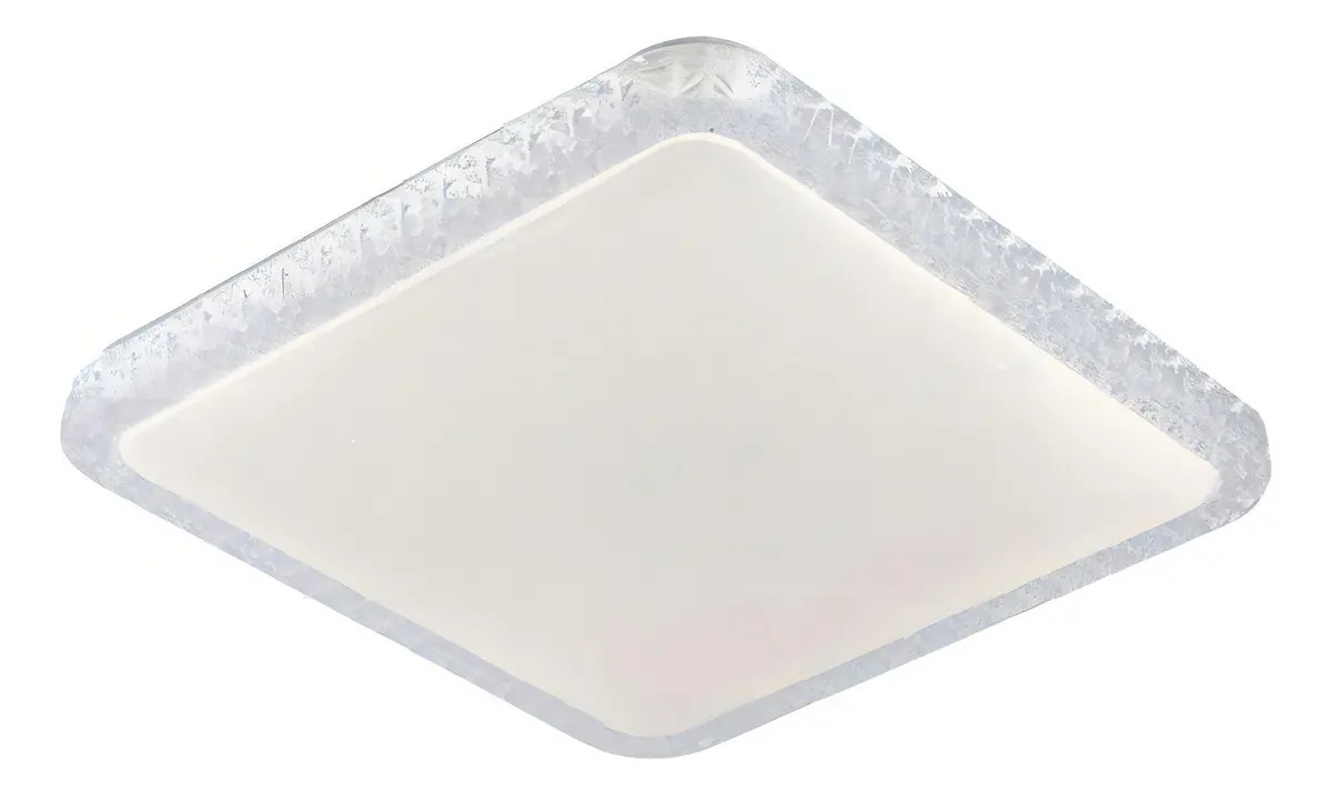 Plafon Led Fiann 34cm Quadrado Branco Sobrepor - Hevvy
