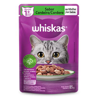 Sache Whiskas Adulto Cordeiro 85g