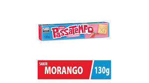 PASSATEMPO Bisc Recheado MORANGO 130g