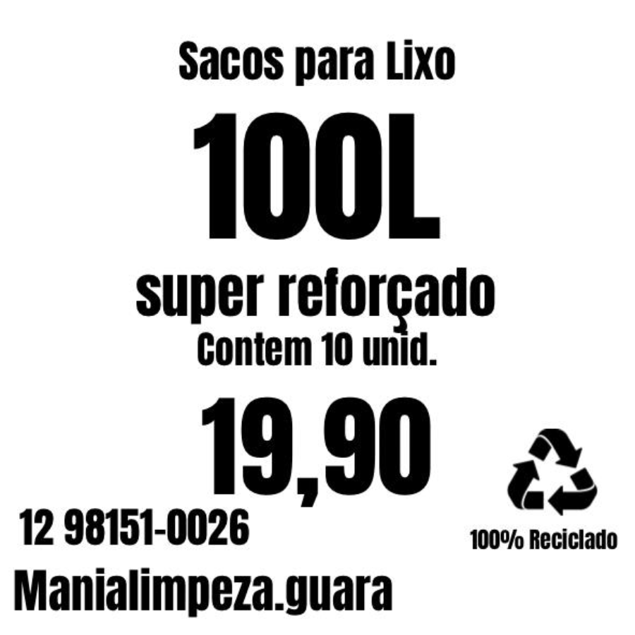 PACOTE SACO DE LIXO 100L SUPER REF C/10