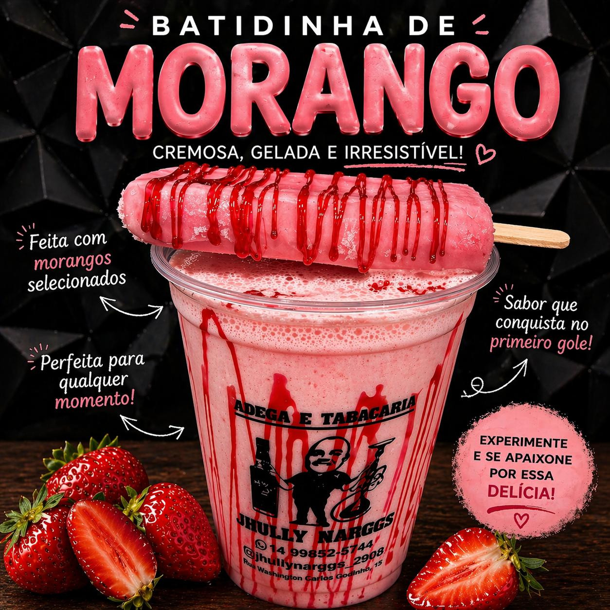 BATIDINHA DE  MORANGO 700ML 