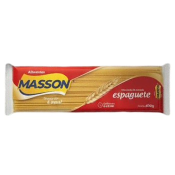 MACARRAO SEMOLA MASSON ESPAGUETE 500G (VERMELHO)
