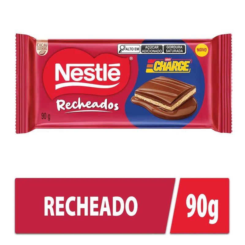 BARRA DE CHOCOLATE NESTLÉ CHARGE 90G