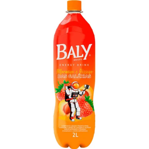 Energetico Baly Morango e Pessego 2l