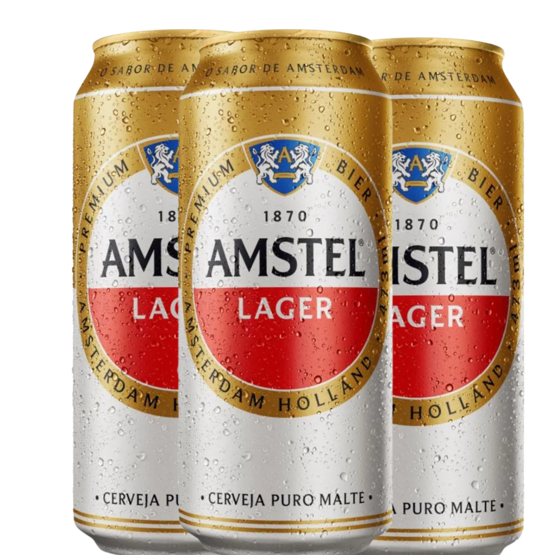 PROMOÇÂO.. 03 AMSTEL LATÃO 473ML