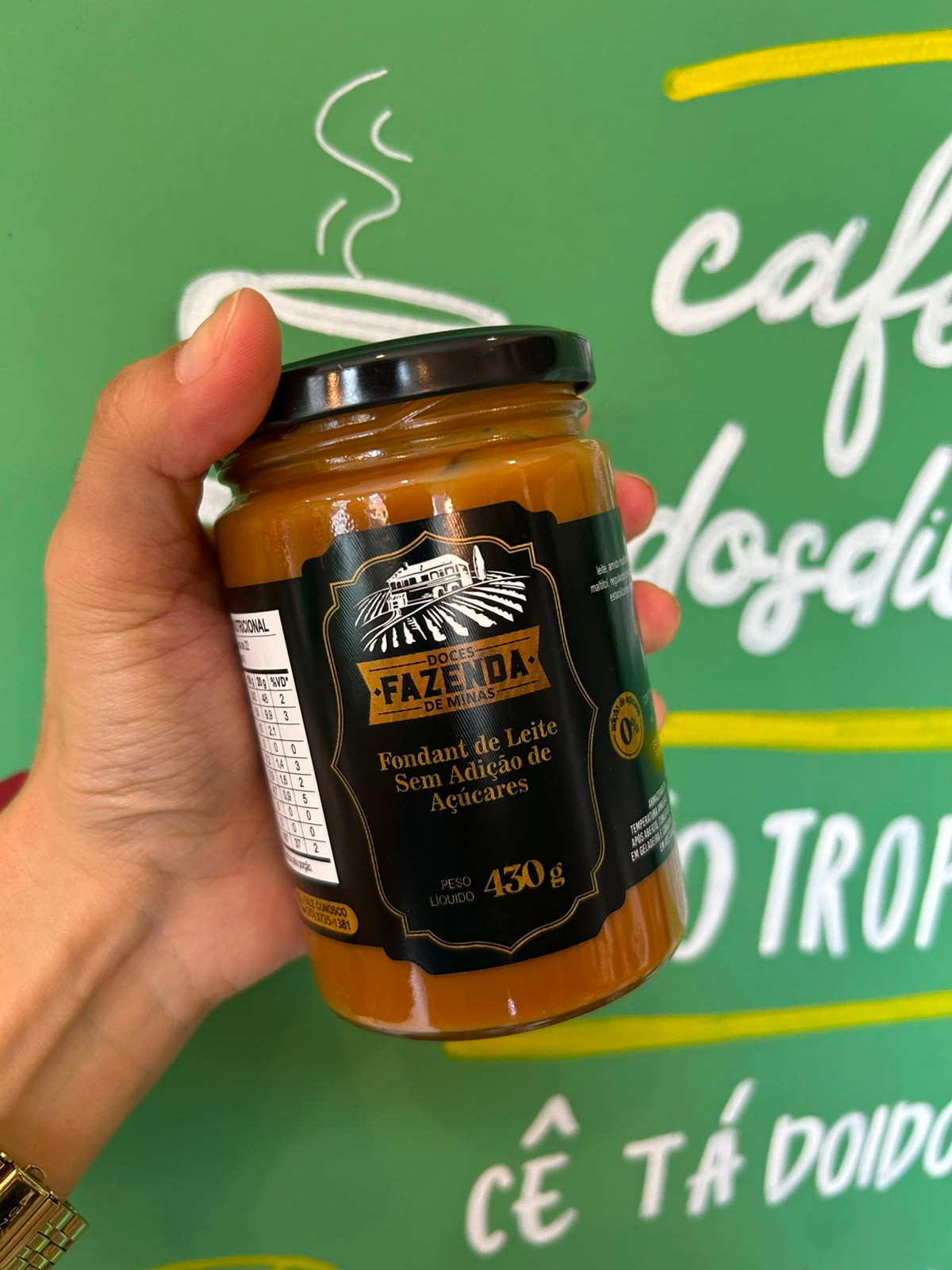 Doce de Leite Zero Adicao de Acucares  Fazenda de Minas - 430g