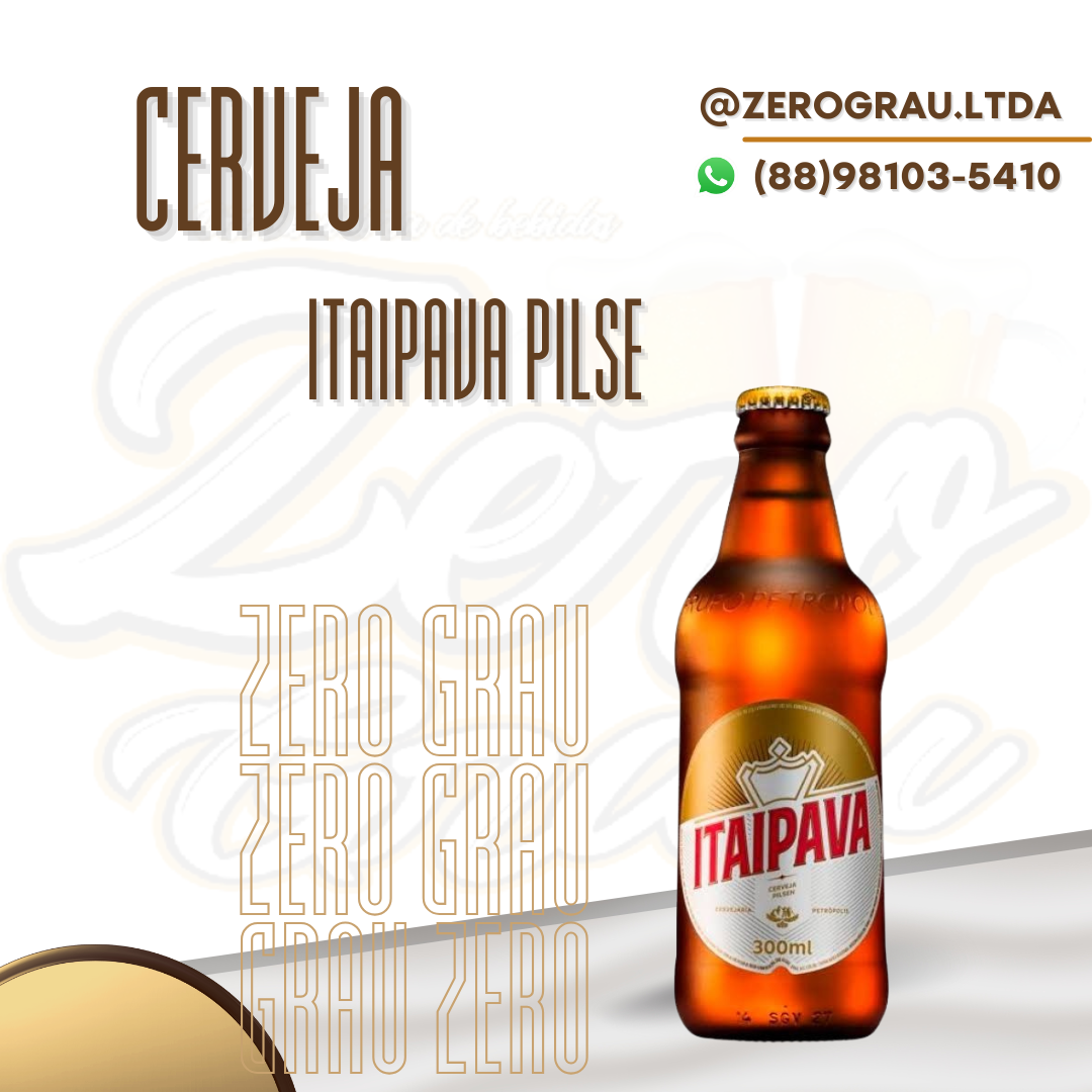 CERVEJA ITAIPAVA PILSEN 300ML UND ( RET )