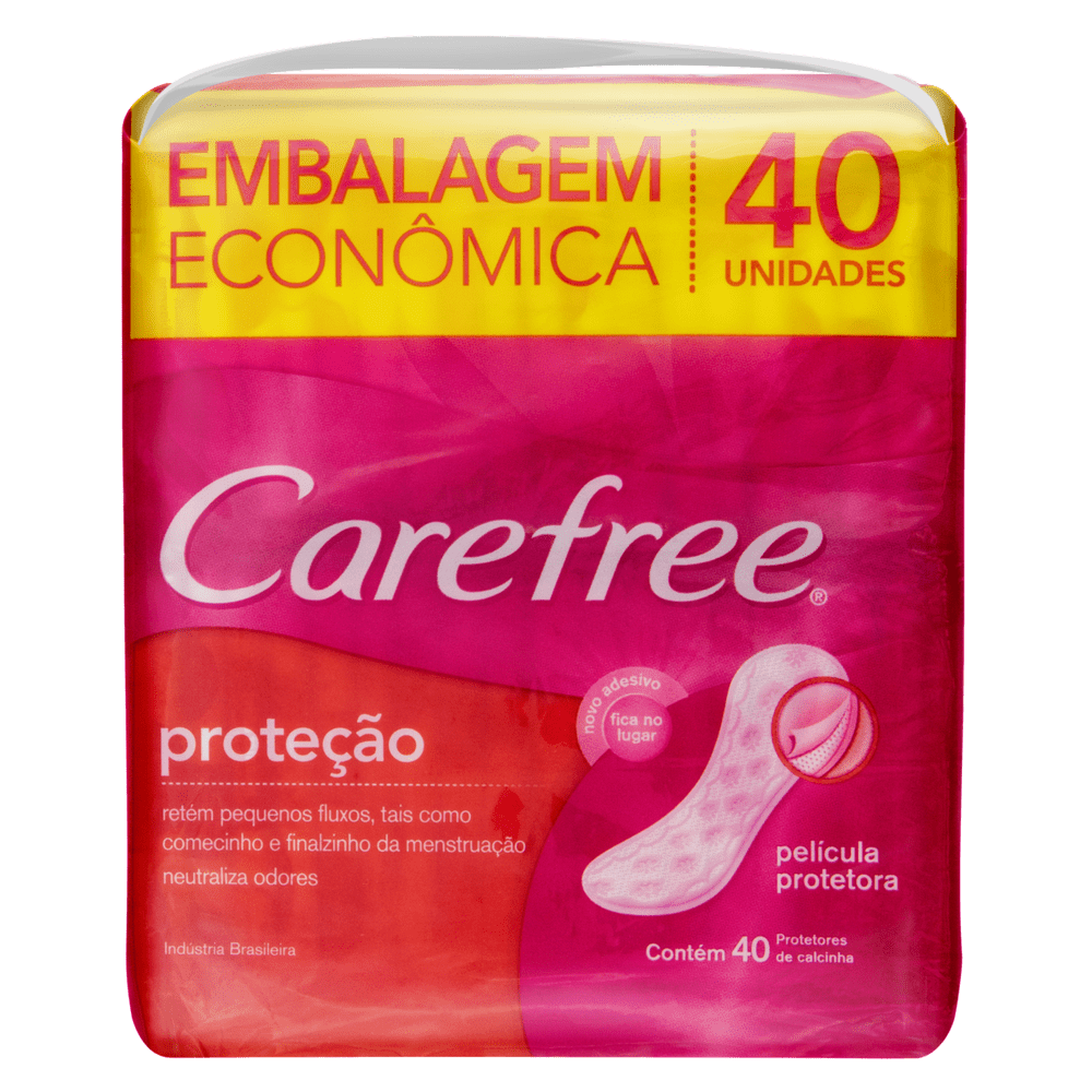 PROTETOR DIARIO CAREFREE PROTEÇAO C/ FRAGRANCIA C/40UN¬