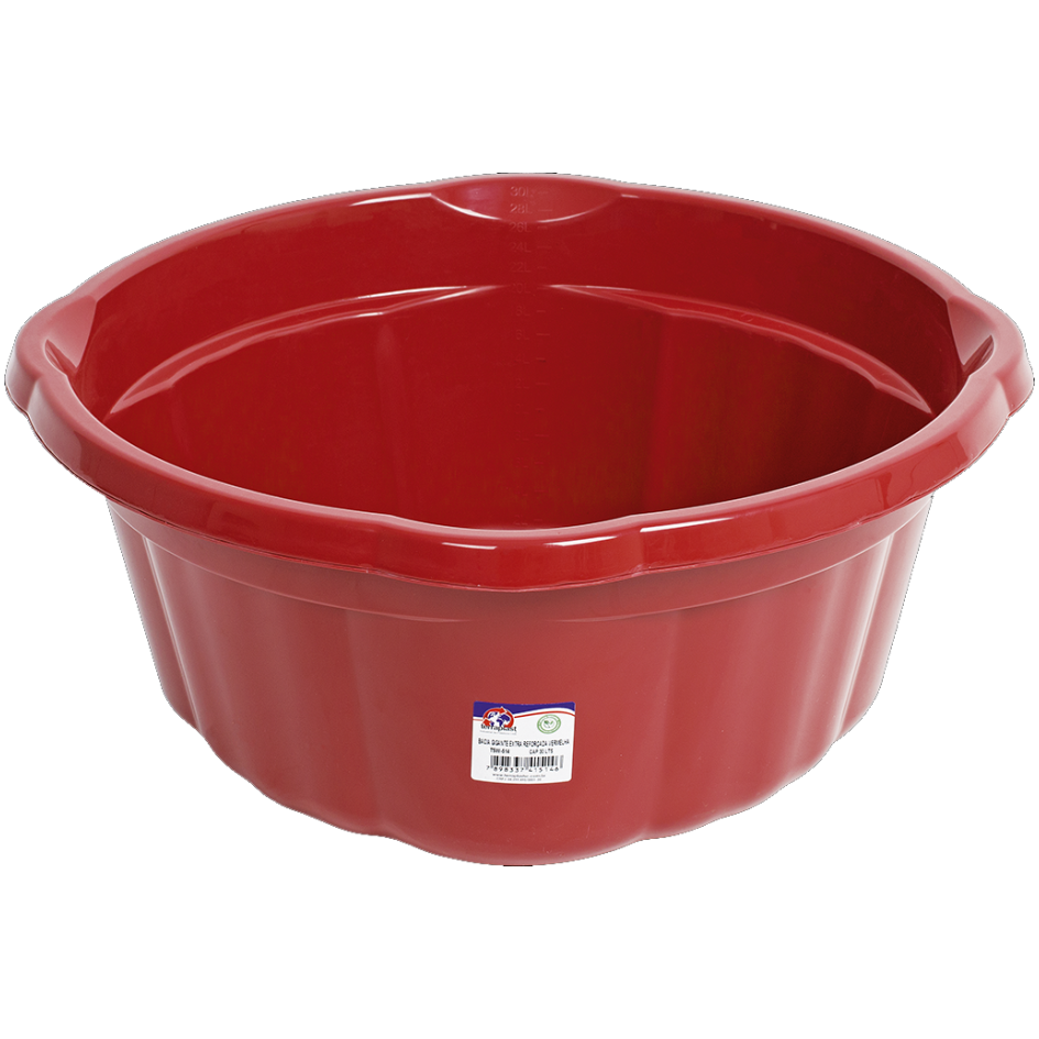 BACIA GIGANTE TERRAPLAST EXTRA REFORÇADA VERMELHA 30L