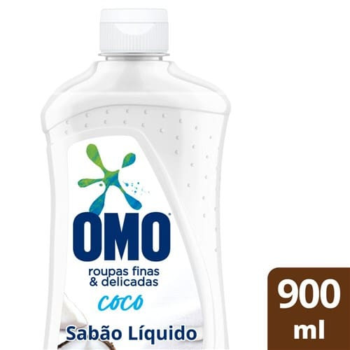 Sabão Líquido para Roupas Finas e Delicadas de Coco Omo 900ml