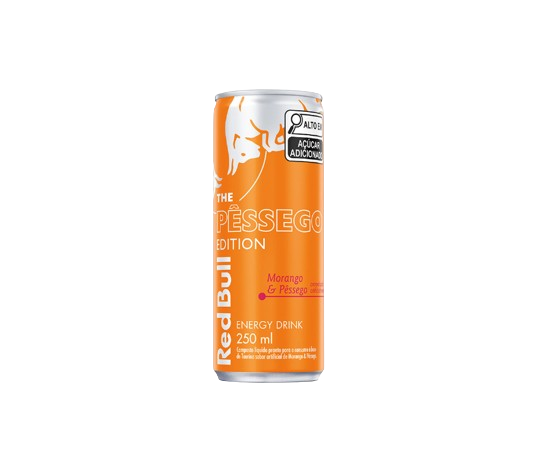 Energético Red Bull Morango E Pêssego 250ml