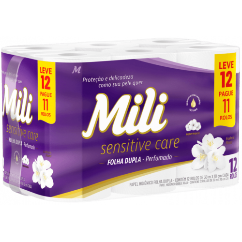 PAPEL HIG MILI F.DUPLA "PERFUMADO" 30M C/12UN