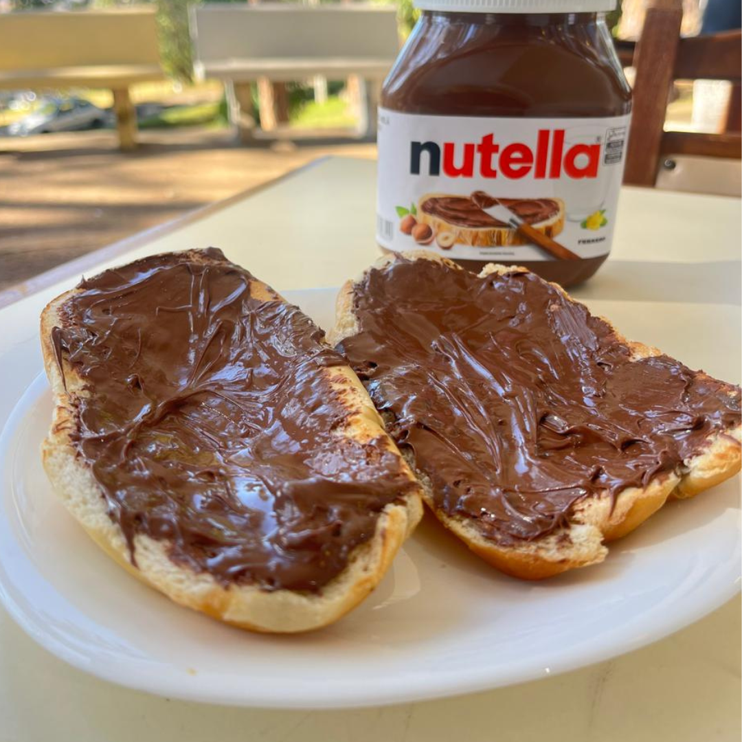PAO NA CHAPA C NUTELLA
