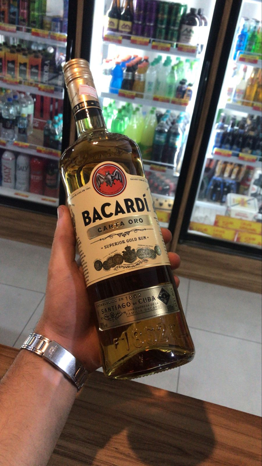 RUM BACARDI OURO 980ML