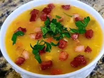 Caldo de mandioca com bacon! 500